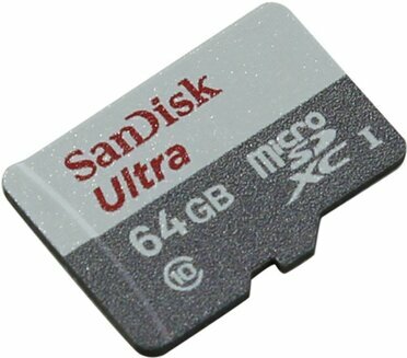SanDisk Ultra SDSQUNS-064G-GN3MN microSDXC Memory Card 64Gb  UHS-I U1 Class10