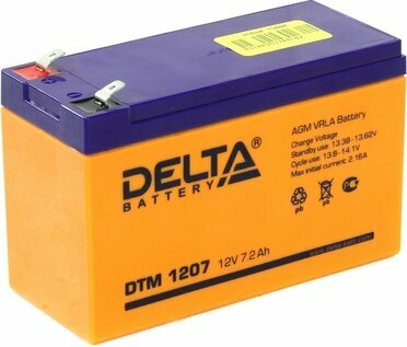 Аккумулятор Delta DTM 1207  12V,  7.2Ah  для UPS