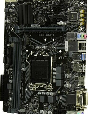 GIGABYTE H410M S2H RTL LGA1200 H410 PCI-E Dsub+DVI+HDMI GbLAN SATA  MicroATX  2DDR4