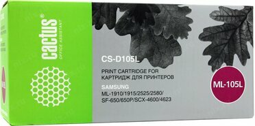Картридж Cactus CS-D105L для Samsung ML-1910191525252580,  SCX-46004623,  SF-650