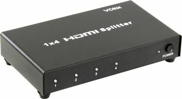 VCOM VDS8044DDD414A HDMI Splitter 1in -  4out + б.п.