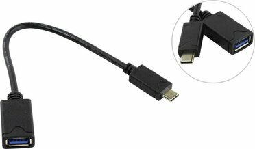 5bites TC304-02OTG Кабель-переходник USB 3.0 AF -  USB-C M 0.2м