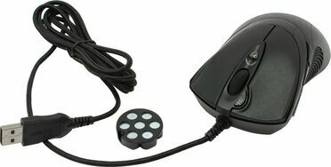 A4Tech Game Optical Mouse X-748K-Black  RTL USB 7btn+Roll