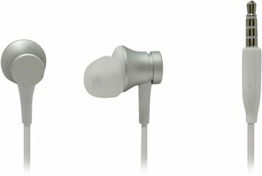 Наушники с микрофоном Xiaomi ZBW4355TY Mi In-Ear Headphones Basic  Matte  Silver  шнур 1.25м