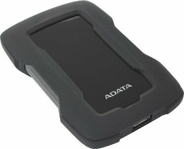 ADATA AHD330-2TU31-CBK Durable HD330 Black USB3.1 Portable 2.5