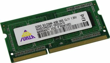 Neo Forza NMSO340D81-1600DA10 DDR3 SODIMM 4Gb PC3-12800  CL11 for NoteBook