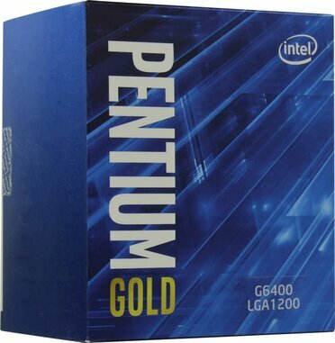 CPU Intel Pentium G6400 BOX  4.0 GHz2coreSVGA HD  Graphics4Mb58W8 GTs LGA1200