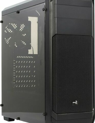 Miditower Aerocool Aero-300 Black FAW ATX  Без  БП, с окном