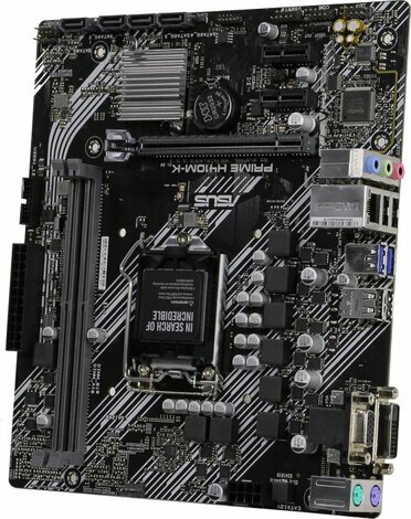 ASUS PRIME H410M-K RTL LGA1200 H410 PCI-E Dsub+DVI  GbLAN  SATA  MicroATX 2DDR4
