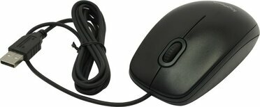 Logitech Optical Mouse B100 Black OEM  USB 3btn+Roll 910-003357